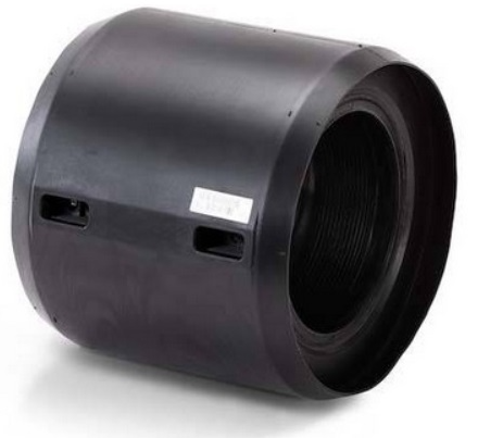Coupl insl PE100 black SDR11 PN16 d110