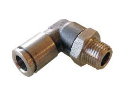 Raccords pour tubes - Coude conique - Inox 316L - 1/4" M - Ø6 mm - 16 bar