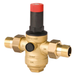 Détendeurs de pression - Laiton - NBR - G1''1/2 MM - Pot en laiton - (+)70°C - P. aval: 1,5 à 12 bar