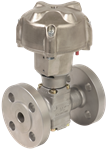 Vanne à soupape à siège droit - Inox - Métal/Métal - DN50 - PN40 - GN40 - 2/2 - NF - Maximum 10 bar