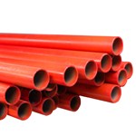 Tube acier soudé iso moyen noir  Ø 1" RAL3000