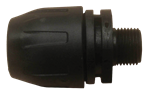 Raccord droit fileté - PA - Ø ext. Tube : 16mm - Ø racc.: R1/2" - 16bar - 65°C