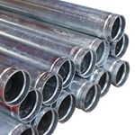 Tube acier soudé DIN 2458  Ø 139.7 x 3.6 rainuré 2 extrém. galva*