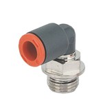 Push-in fitting - Cylindrical elbow - Technopolymer - 1/2" M - Ø12 mm - 12 bar