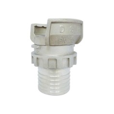 Raccord DSP pour flexible - Coupleur DN65 - Aluminium - Embout cannelé Ø70 mm - avec verrou