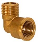 BRASS ELBOW 92G MF 1"