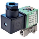 ASCO Solenoid valve Serie 356 - Stainless Steel body - FPM - 3/2 - NC - G1/8'' - 230/50-60