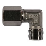Raccords à bague de compr. pour tubes - Coude conique - Inox - R1/8" M - Ø8 mm - 250 bar