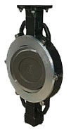 Butterfly valve - Stain.Steel body - Metal - DN65 - Wafer GN10 - PN25 - Manually operated - 320°C