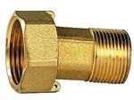 Demi-raccord + joint plat laiton Ø 5/4" F x 1" M