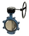Butterfly valve - GG25 Cast Iron - EPDM - DN400 - LUG GN10 - PN10 - Handwheel - 110°C