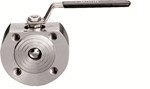Ball valve - 316L Stainless Steel body - PTFE - DN65 - Wafer GN40 - PN40 - 2/2 - Fire Safe - 180°C