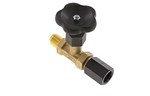 Robinet de manomètre à pointeau en laiton DIN 16270 A avec vis de purge - G 1/2" MF - PN250