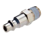 Raccords rapides pour tuyaux - Abouts droits - Acier trempé nickelé - 1/4" M - Pmax: 0 à 35 bar