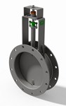 Vanne papillon DN150 DAMPER Pour fumées et air à haute température de type AMM731 Max. températu…
