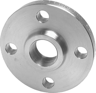 Bride plate taraudée 3" - PN16 - GN10/16 - En inox 316L