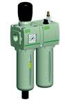 Filter Regulator Lubricator ASCO Serie 652 - G1/4" - 5 µm - 0,5 to 10 bar - Semi-automatic drain