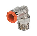 Raccords pour tubes - Coude conique - Laiton nickelé - 1/2" M - Ø12 mm - 16 bar