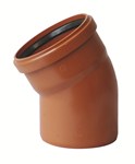 Coude 30° PVC égout rouge  Ø 125