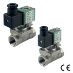 ASCO Solenoid valve Serie 238 - Stainless Steel body - FPM - 2/2 - NC - G3/8'' - No voltage