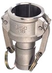Cam-Lock fitting - Hose coupling - Stainless Steel - 1"1/2" - Ø40mm - Max Pressure: 18 bar