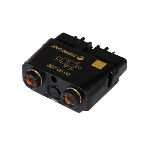 Module pneumatique - NO- Rac. inst. 4 mm ext. - Débit à 6 bar: 112 l/min - P.: de 0 à 8 bar - 60°C