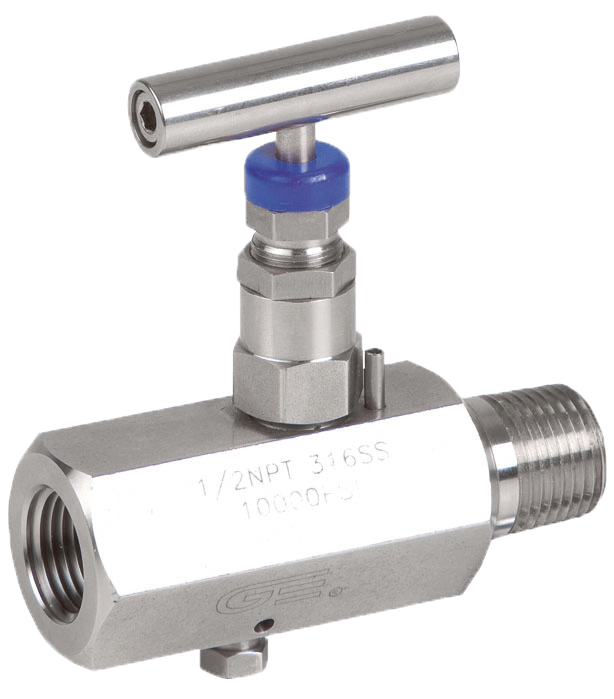 Needle valve - 316 Stainless Steel body - PTFE - G1/2" MF - PN410 - 2 ways - (+)232°C