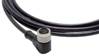 Câble d'alimentation en tension 5 m - 6X0.56mm2 - Connecteur coudé M12 - 5 broches - Femelle