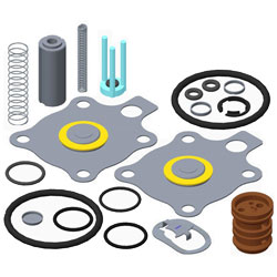 Spare part kit for ASCO solenoid valve - P/N: SCB316D014, SCB316D024 and SCB316E044 in DC - NBR