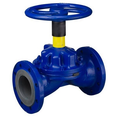 Diaphragm valve - GGG40 Cast iron - EPDM - A brides DN65 - (+)130°C - Manually operated