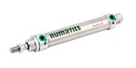 Round cylinder ISO6432 - Ø8 - Stroke: 60 - 10 bar - Double acting - S.S. Rod - Ends in alum.