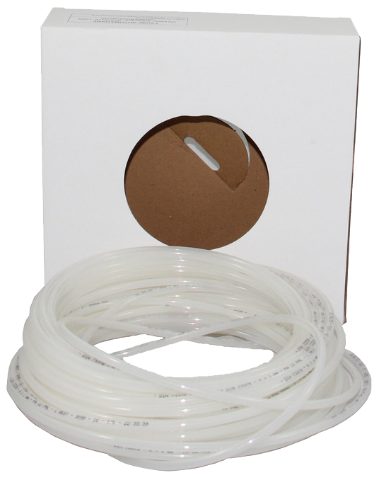 Tube pneumatique calibré en bobine - Polyuréthane - 6x4 mm - Naturel - 100 m - P. max: 13 bar