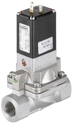 ELECTROVANNE 2/2 NF - SERIE 5282 - CORPS INOX - MEMBRANE EPDM - TENSION : 24 VDC - RACCORDEMENT …