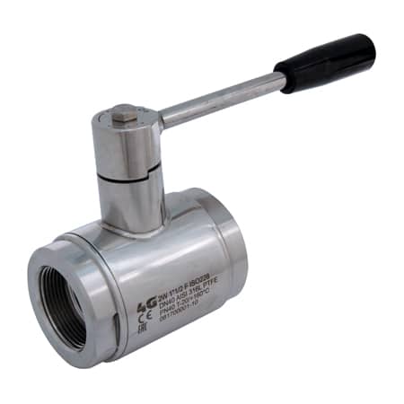 Ball valve 2 pieces - 316L Stainless steel - Manually operated - 2/2 - G 1/2" - PN100