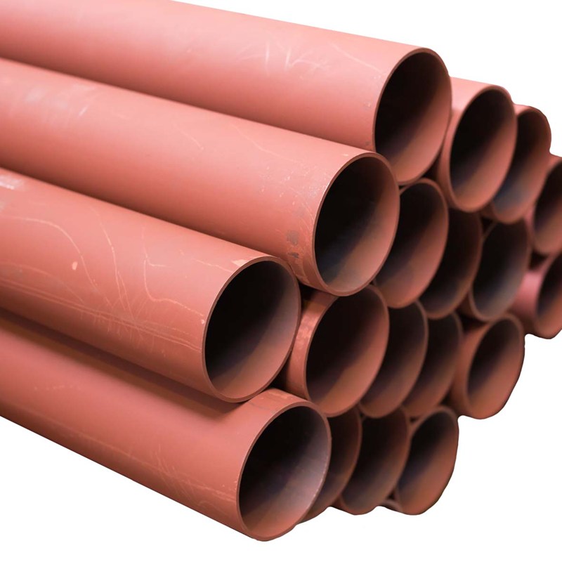 Tube acier soudé EN 10217  Ø 139.7 x 4 grenaillé prépeint