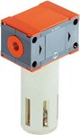 Coalescing filter METAL WORK Serie DEP 200 - G1/4" - 0,01 µm - 13 bar - Semi-automatic drain