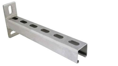 Console murale Strut inox  600 mm - rail 41 x 41mm