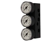 Bloc manométrique - alu - manos en plastique - double effet - G1/4''