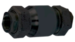 Pinch valve - PVC body - Natural Rubber - G3/8" - PN6 - Pneumatic - Normally Open - (+)80°C