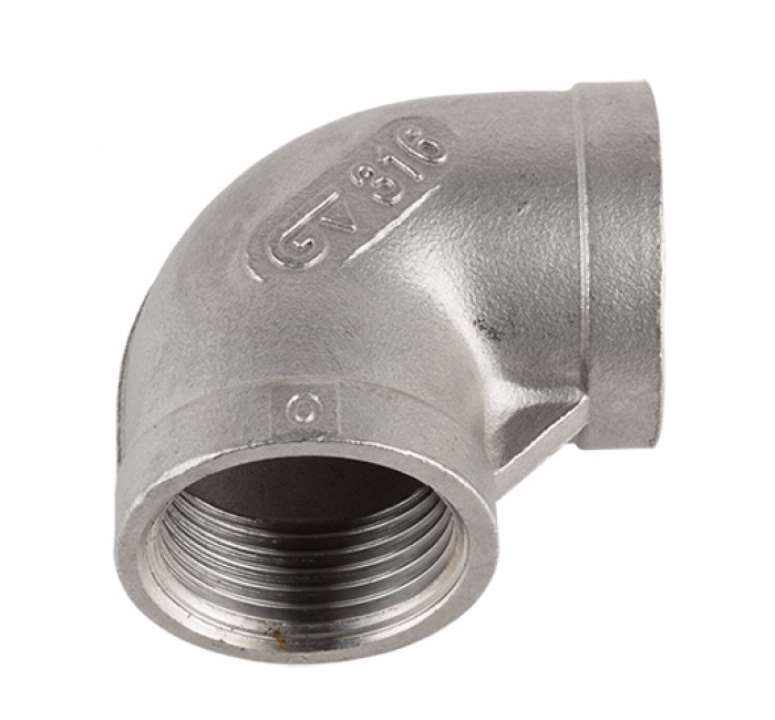 90º ELBOW F-F 2" SS NPT