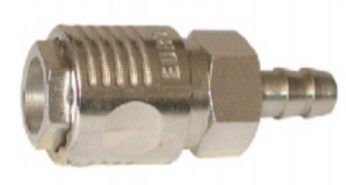 Raccord rapide en laiton nickelé Série EUROLINE - coupleur universel - Ø10mm - PN16 - 80°C
