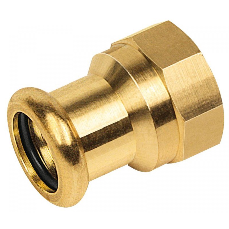 Manchon pressfitting bronze  Ø 3/8" F x 12*