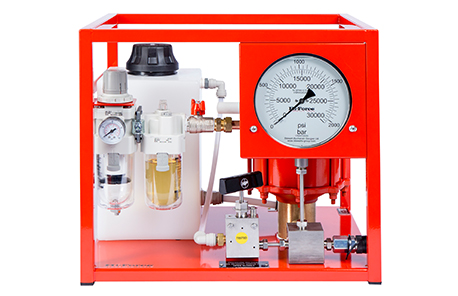 Air driven hydrotest pump - Standard flow (250 Bar Maximum working pressure)