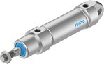 Vérin cylindrique full Inox ISO6432 - Ø16mm - Course: 100mm - Pression:10 bar - Double effet - 80°C