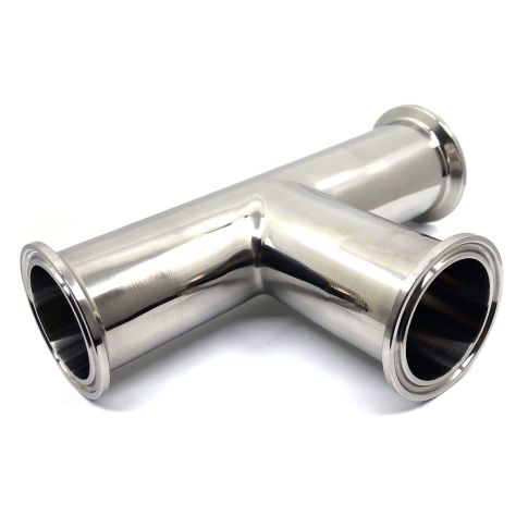 Té égaux Clamp - Acier inoxydable 316L - Clamp: 64 mm - Tube 51 mm