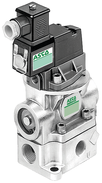 Distributeurs à clapet - 3/2 NF - G1"1/2 - Cde électropneu. - Rap. Res. - Av. Joints