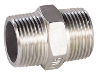 Threaded fitting - Nipple - Stainless Steel - 1/8’’ M - Max pressure: 20 bar