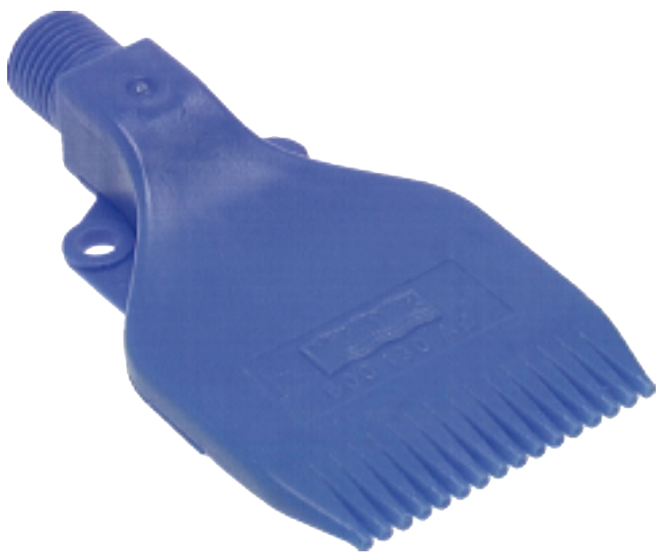Multi-channel fan nozzle, 25mm, G 1/4", POM (blue)