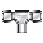 Raccord à double bague de comp. pour tubes inox - Té NPT Type STBF - Inox - 6mm - 1/8" NPT F