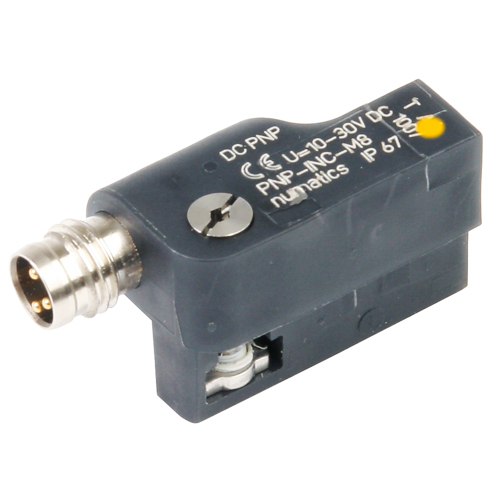 Magnetic position detector, 2-wire with integrated male connector M8, 3-pin